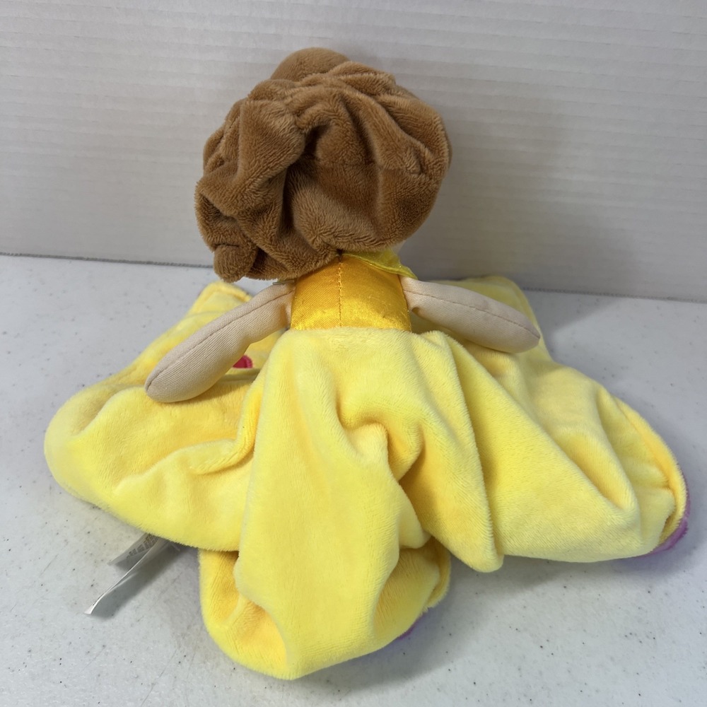 Disney Baby Infant Beauty Belle Lovey Lovie Security Blanket yellow Princess - Picture 2 of 5